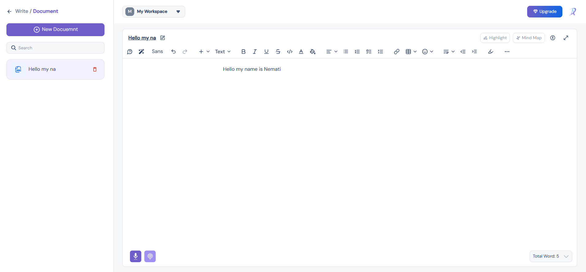 landing page