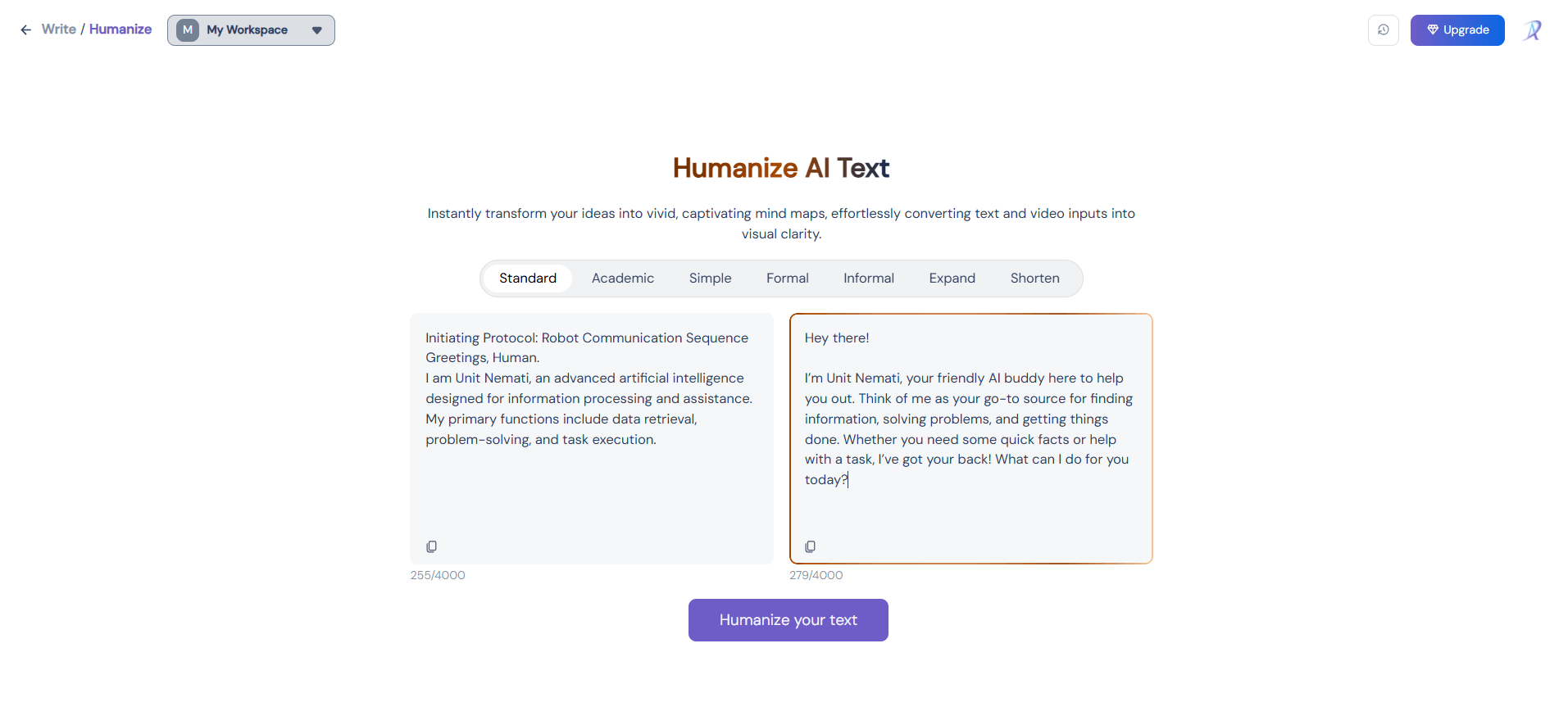 landing page