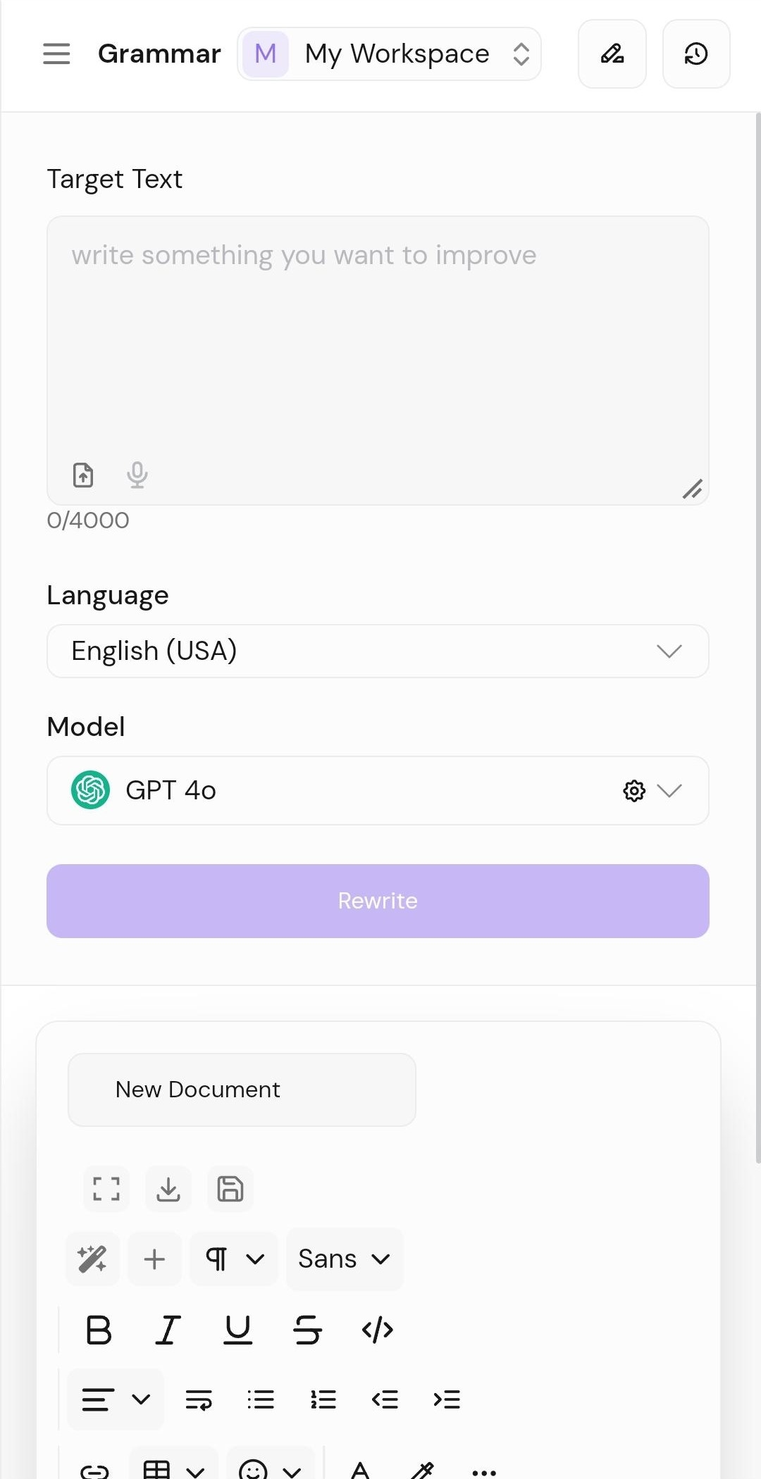 landing page