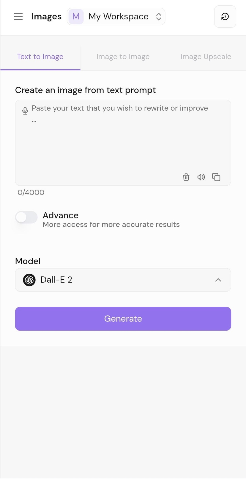 landing page