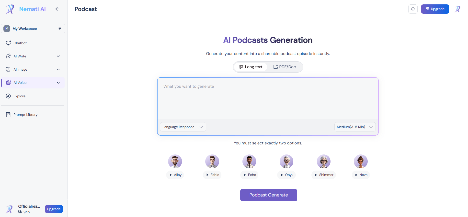 landing page