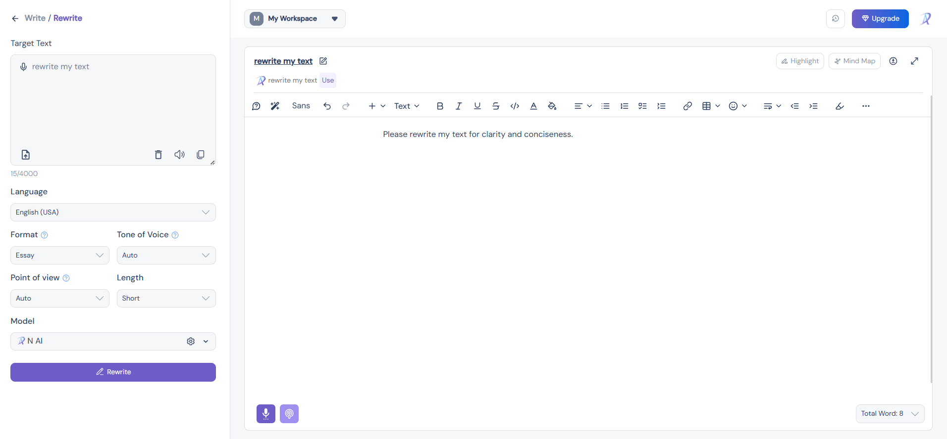 landing page