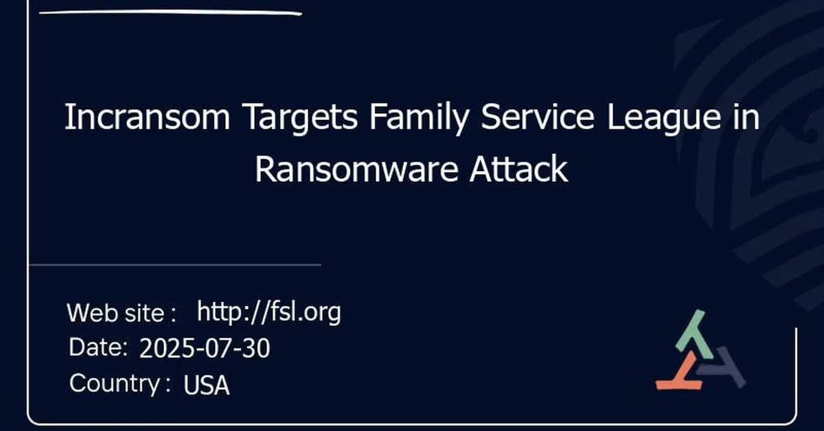 Incransom Ransomware Attack on Childplace Family Services