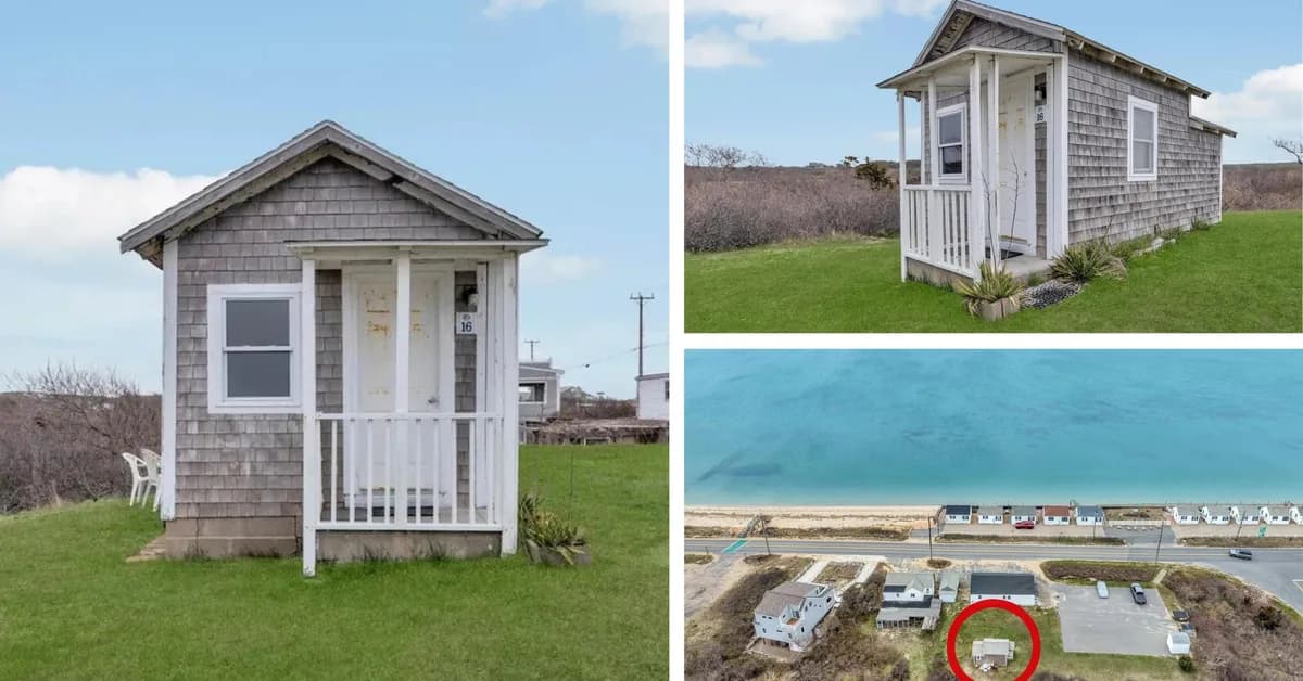 Tiny 189-Square-Foot Cape Cod Cottage That Is Just Steps From the Beach Hits Market for Under $300K