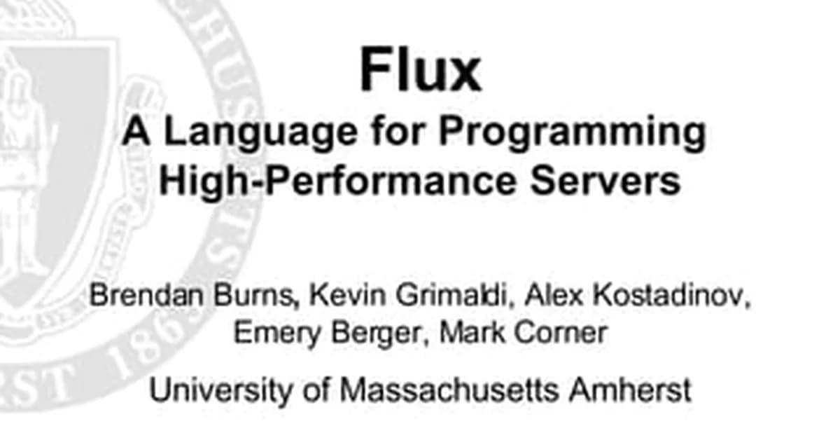 Flux - the new programming language is built for speed, easy to read, and familiar.