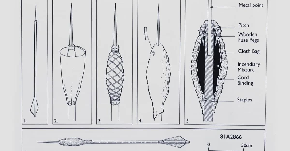 Testing Giant Fire Darts from the Mary Rose