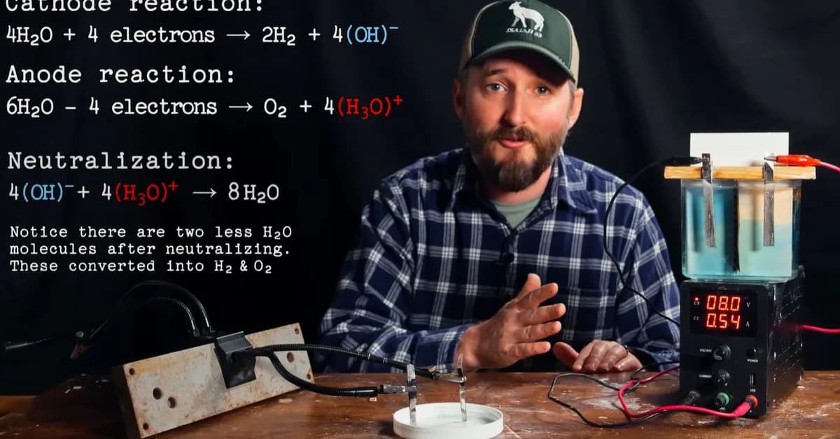 Using Electrolysis for More Than Just Generating Hydrogen