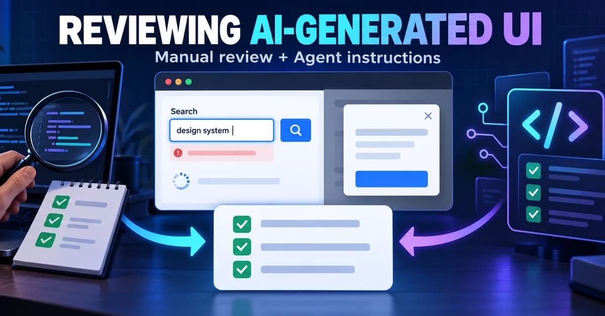 What to Check When Reviewing AI-Generated UI