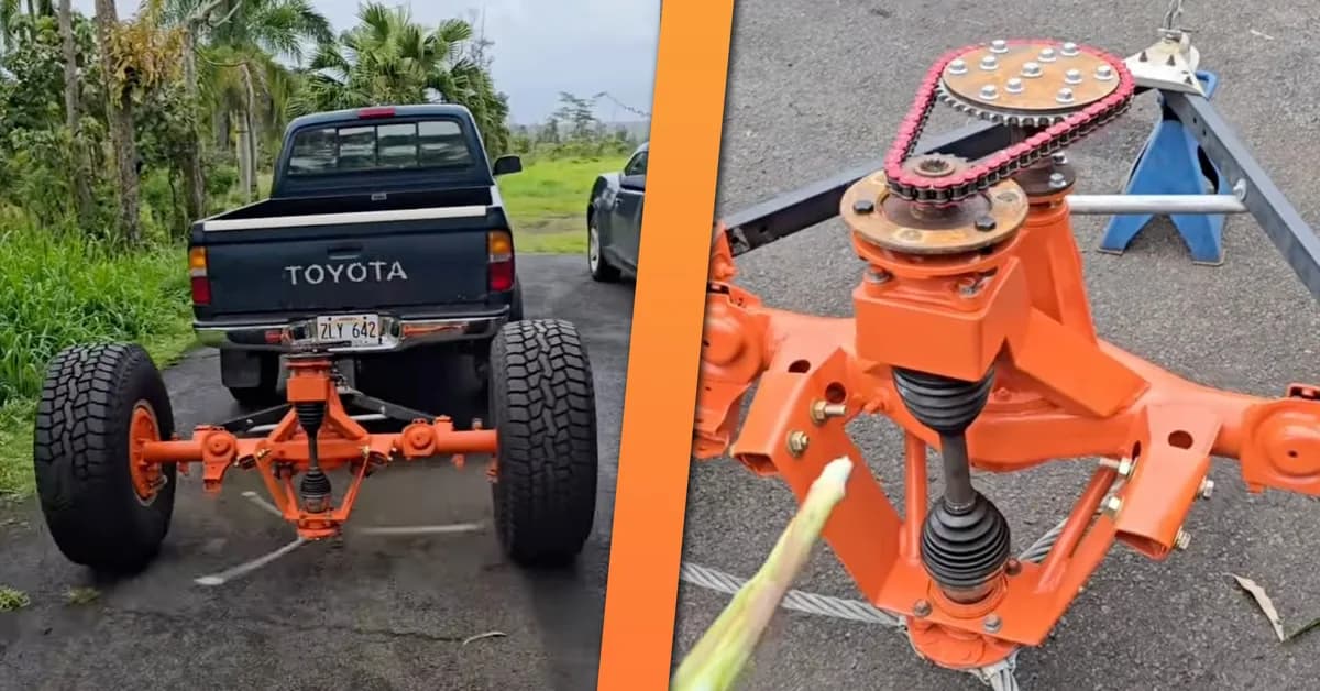 Garage-Built Mower Uses Big Off-Road Tires and Gear Reduction to Obliterate Grass