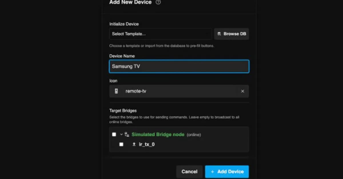 IR Device Control That Lives Off The Cloud