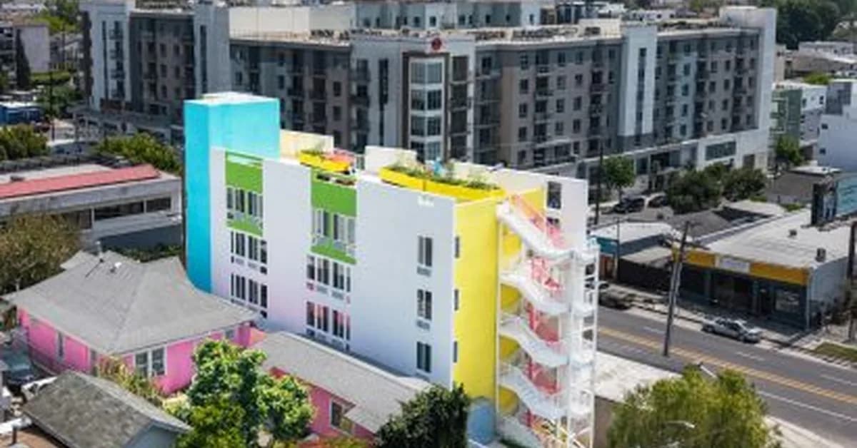 Lehrer Architects designs supportive housing for "extremely narrow" site in Los Angeles