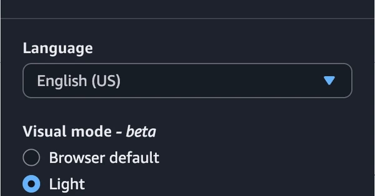 A Somewhat Underwhelming New Feature: Region and Service Visibility Settings in the AWS Management Console