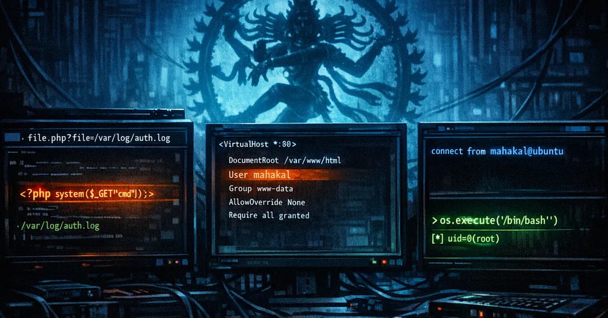 Ha-Natraj - LFI Log Poisoning + Apache2 User Hijack + sudo nmap to Root | OffSec PG Play