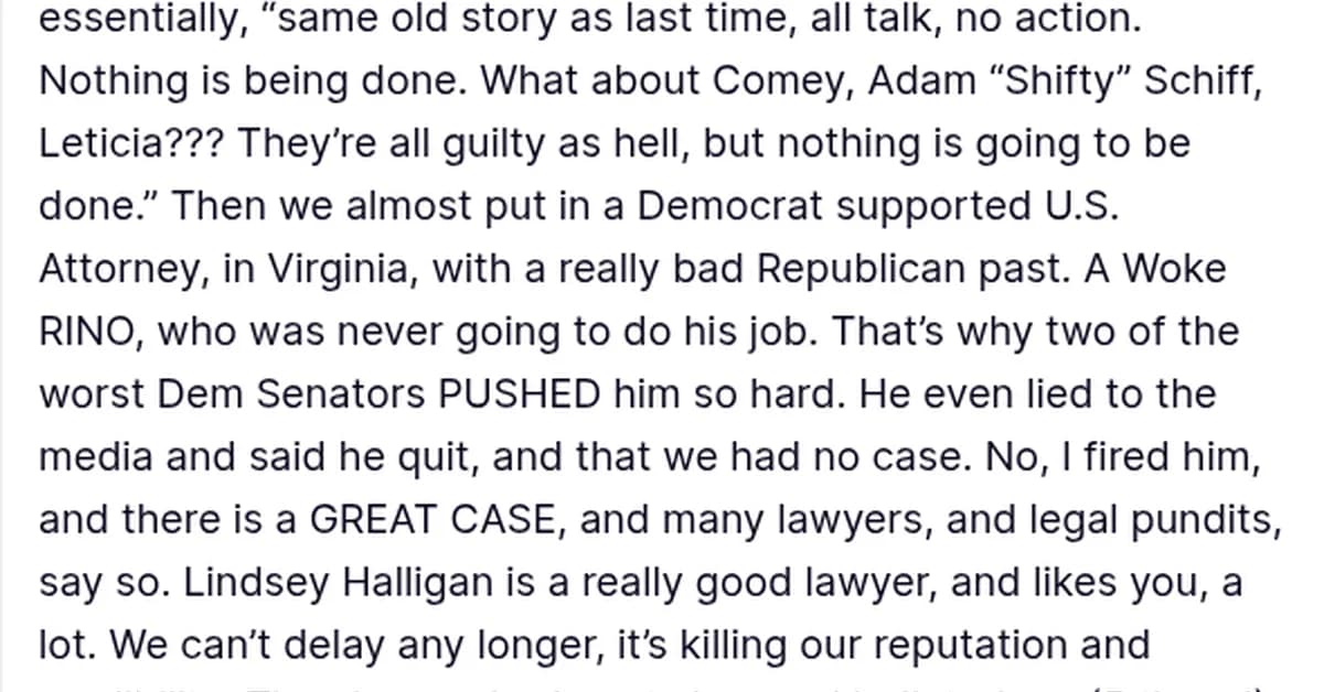 Trump Fires Attorney General Pam Bondi For Not Making His Vindictive Fantasies A Reality