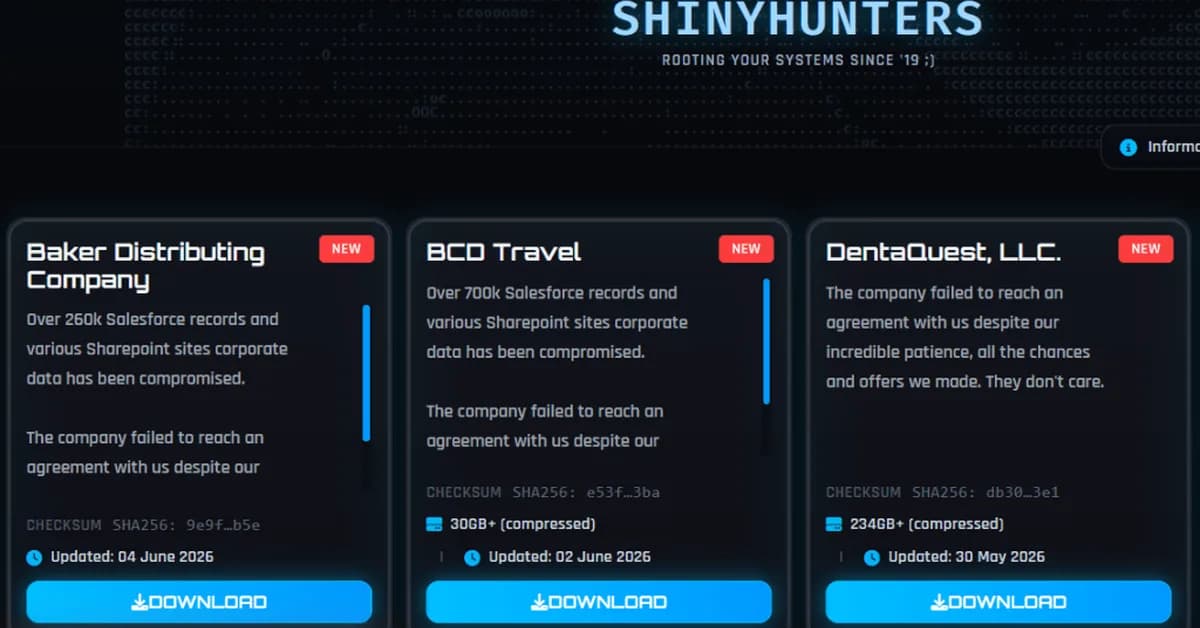 DentaQuest Breach: ShinyHunters Publish Data Impacting 2.6M People