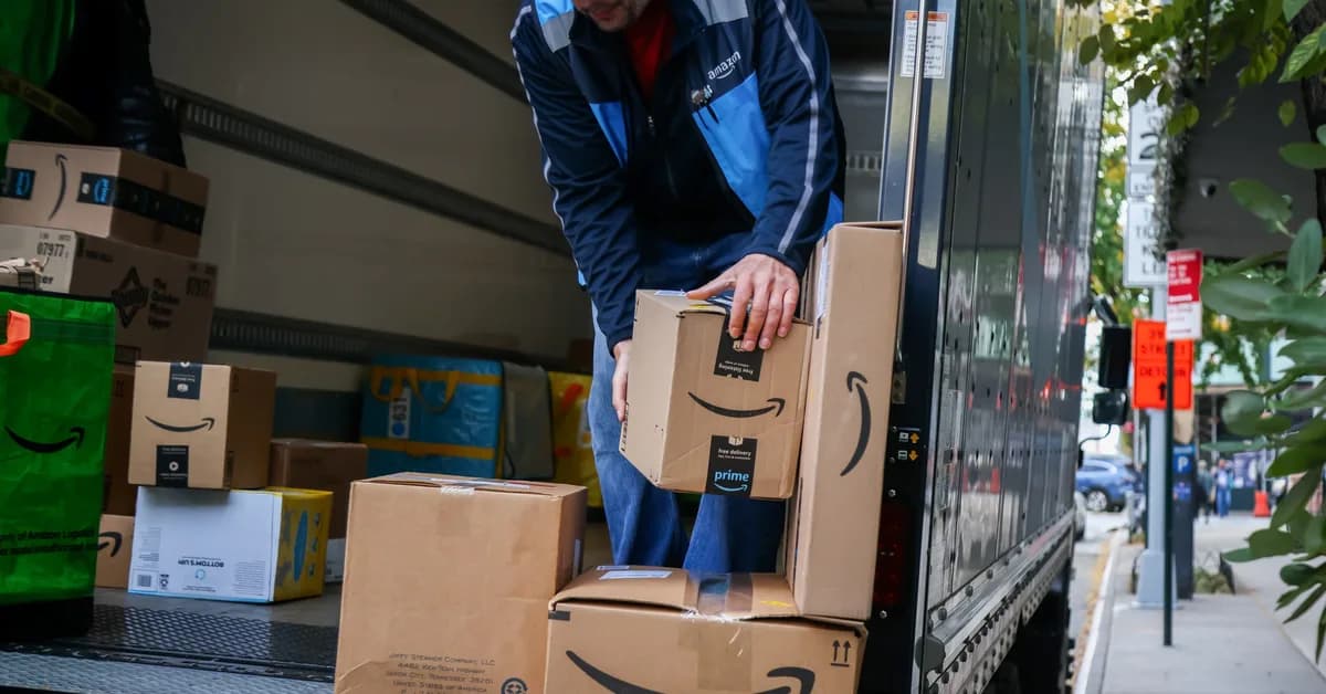 Amazon projects it's on track to deliver nearly 90% of its own US packages
