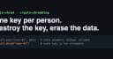 Deleting a user's data from backups: crypto-shredding with one key per person
