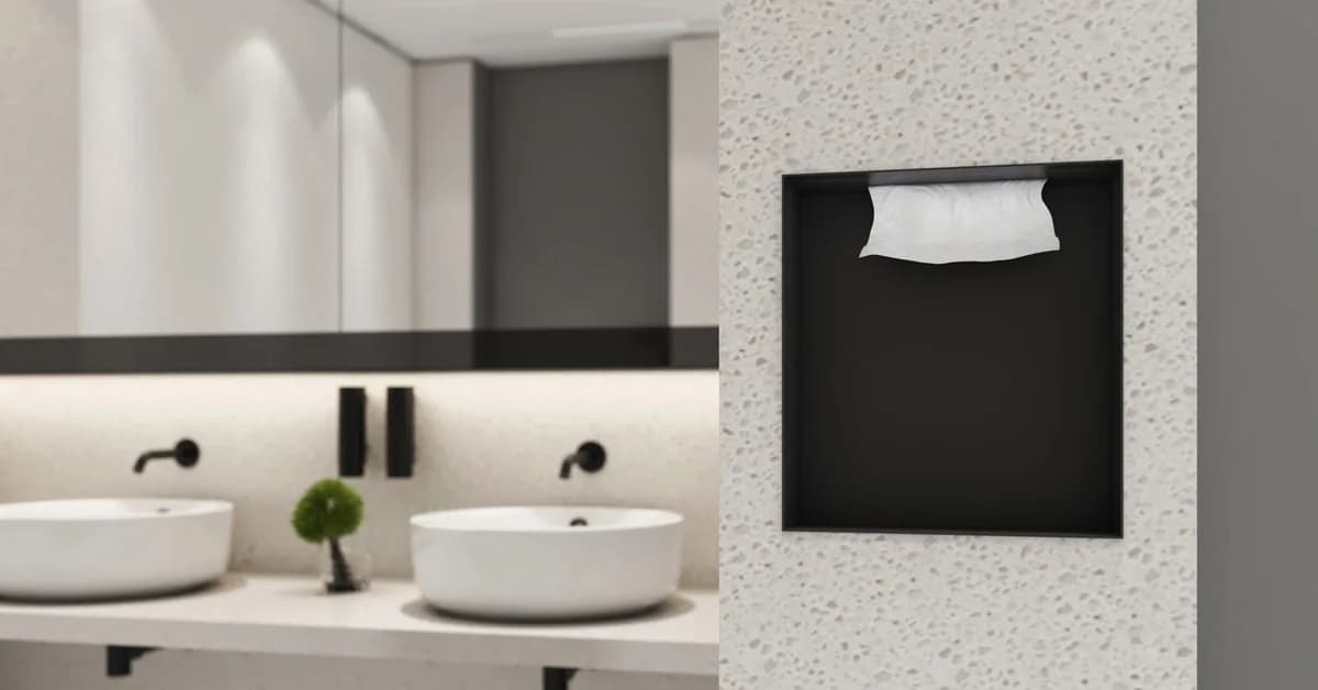 T520 towel dispenser and waste bin by Duten