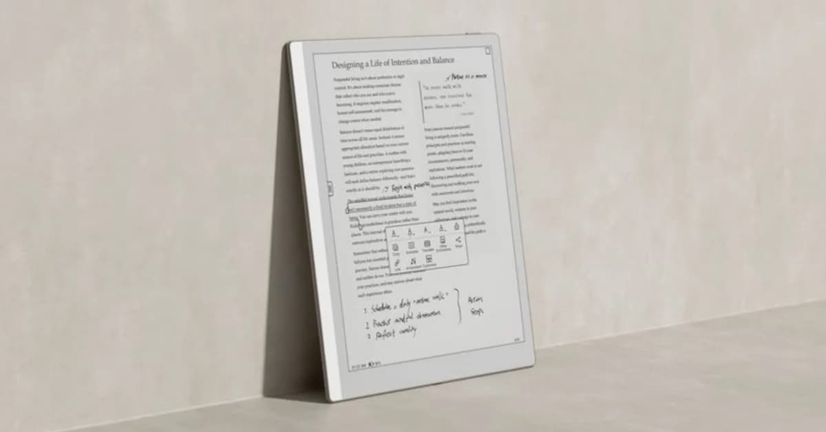 Boox's new Go E Ink tablet includes a 10-inch display and runs Android 15