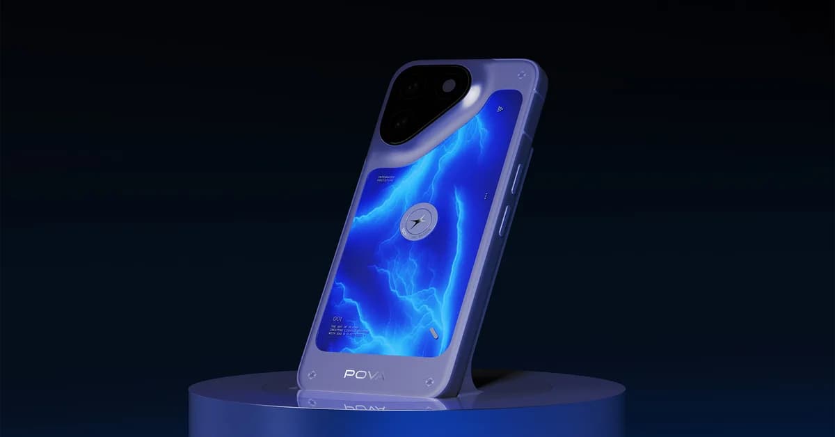 Tecno's latest concept phone is lit by neon