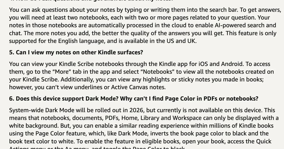 Amazon brings dark mode to Kindle Colorsoft and Scribe Colorsoft