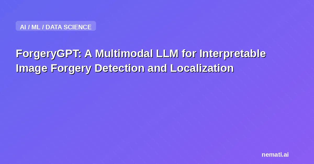 ForgeryGPT: A Multimodal LLM for Interpretable Image Forgery Detection and Localization