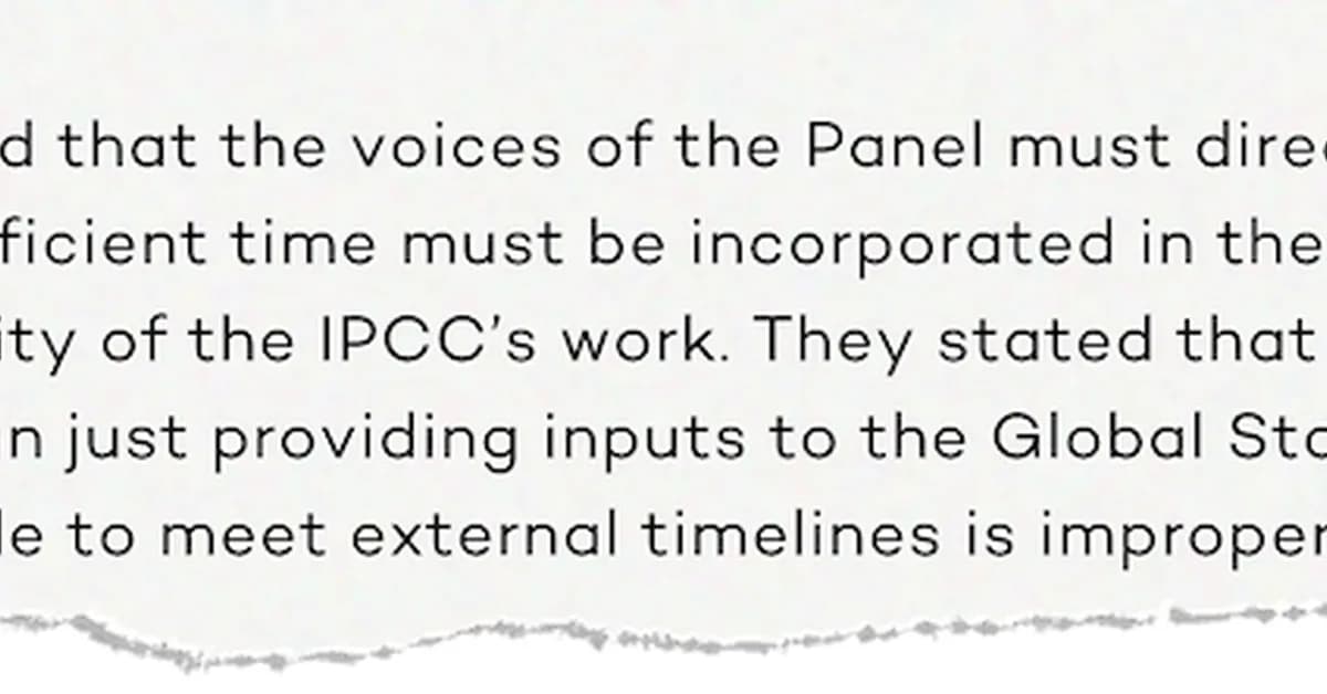 IPCC: 'Frustrating and disappointing' meeting leaves AR7 timeline in deadlock