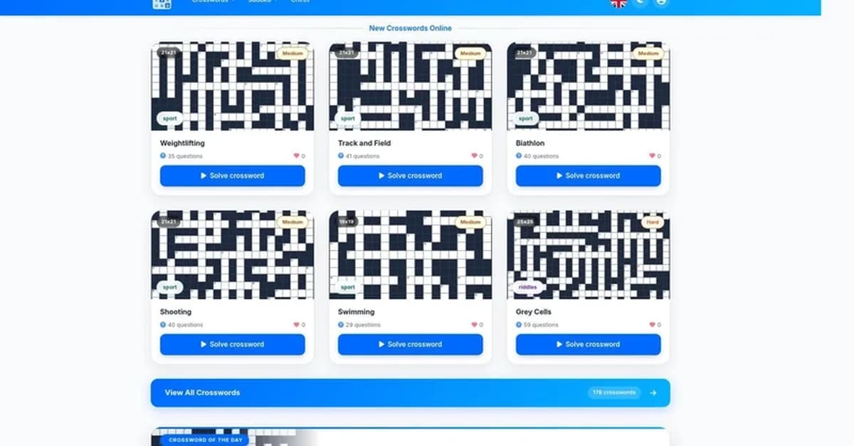 How I Built a Fast, Multilingual Crossword & Sudoku Platform (crossword.by)