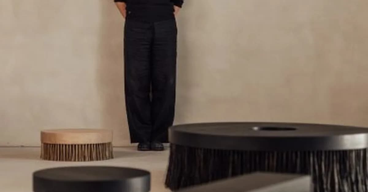 Linde Hermans designs Bristle seating to mimic jumbo brushes