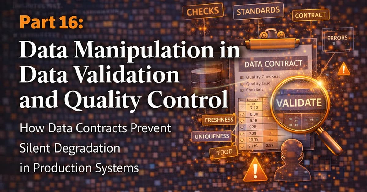 Part 16: Data Manipulation in Data Validation and Quality Control