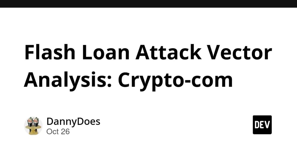 Flash Loan Attack Vector Analysis: Crypto-com