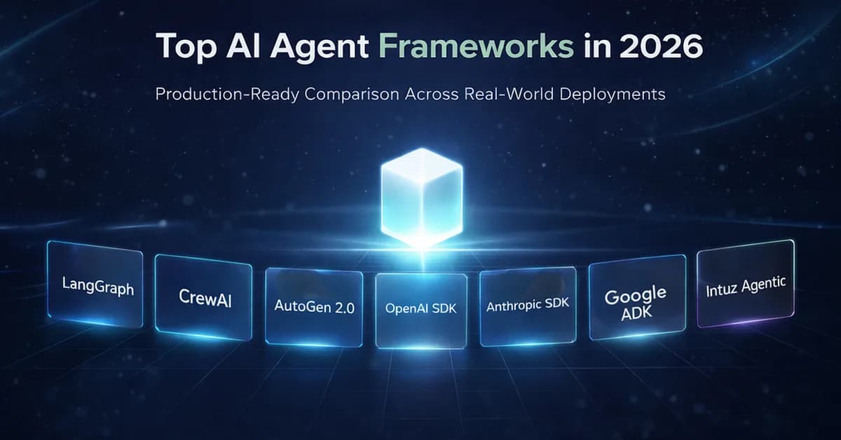 Top AI Agent Frameworks in 2026: A Production-Ready Comparison