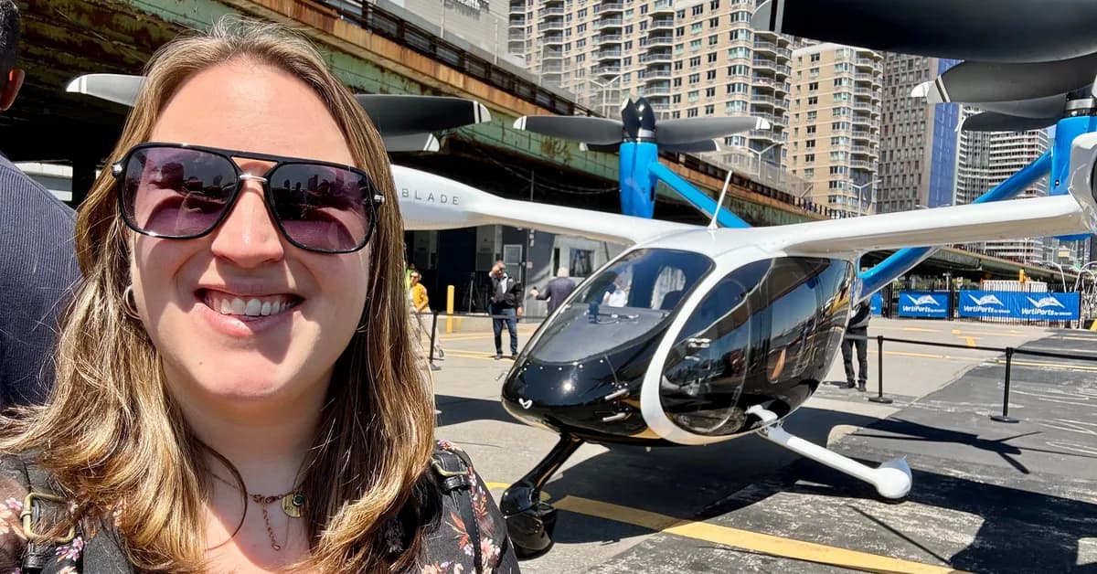 The future of aviation may be this Jetsons-like air taxi. I saw it fly over NYC for the first time.