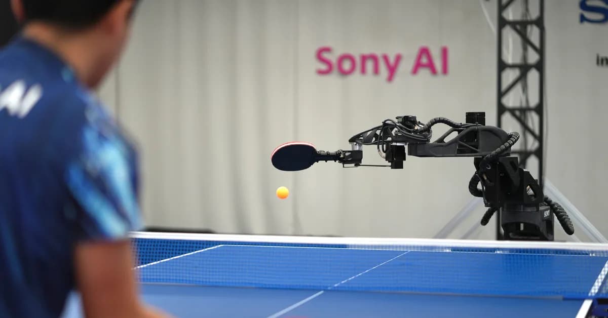 Sony AI table tennis robot outplays elite human players