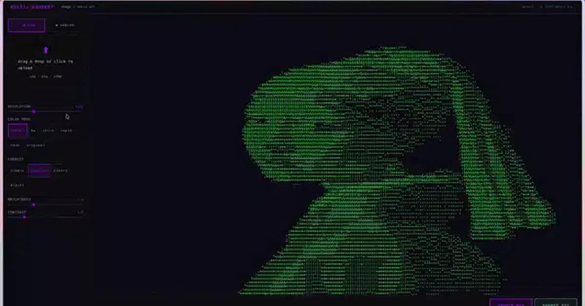 Como construí um ASCII Art Converter cyberpunk usando apenas prompts