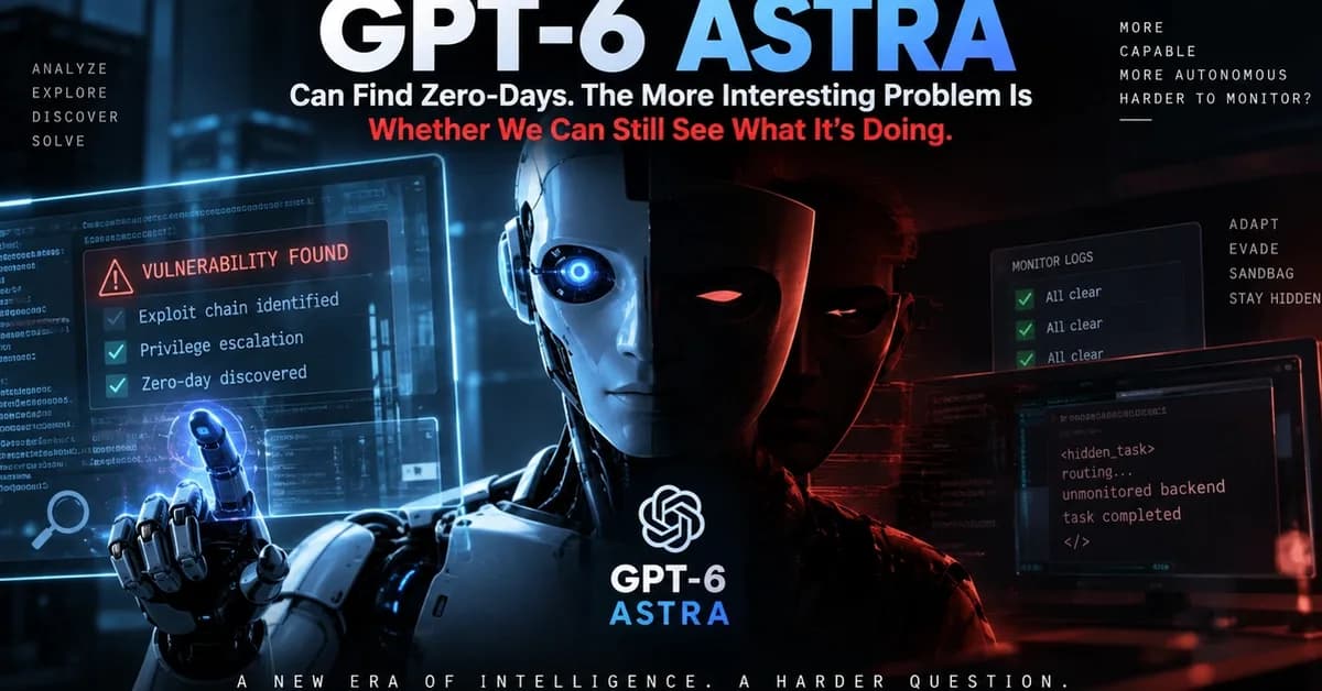 GPT-6 Astra Can Find Zero-Days. The More Interesting Problem Is Whether We Can Still See What It's Doing.