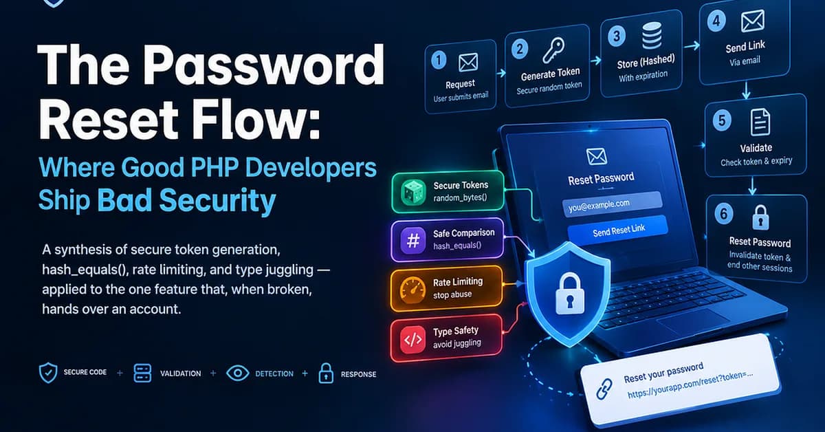 The Password Reset Flow: Where Good PHP & LARAVEL Developers Ship Bad Security