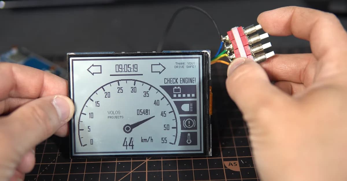 Ebike Display Uses Reflective LCD