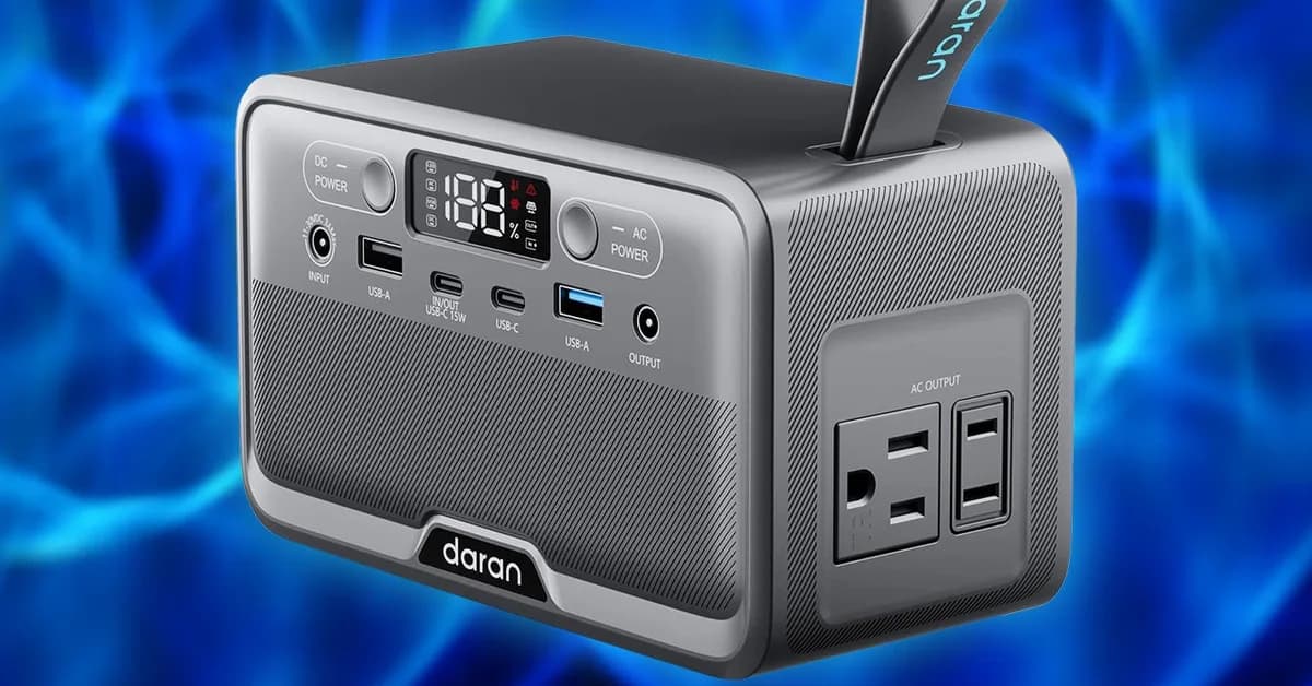 This TSA-Compliant 28,000mAh 100W LiFePO4 Power Station Drops to Just $45.59