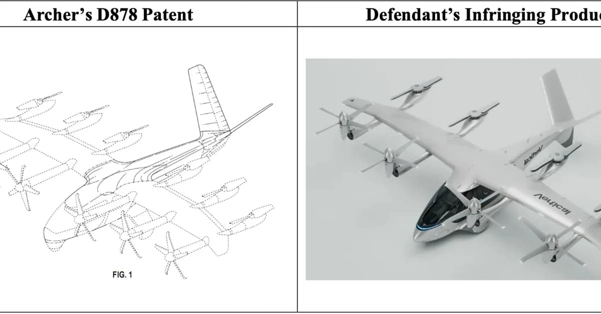 Archer Aviation accuses rival Vertical Aerospace of ripping off its air taxi designs