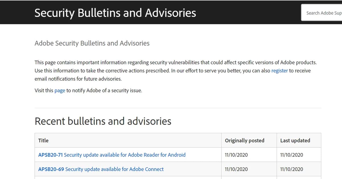 Adobe security advisory (AV26-570)