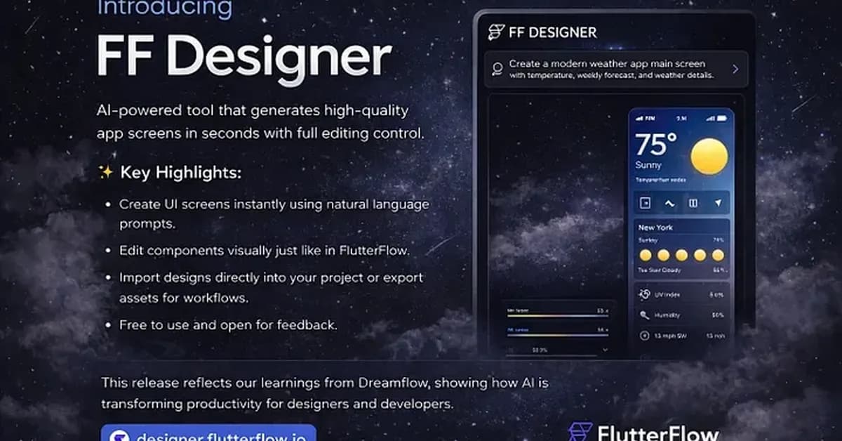 🚀 FF Designer: AI-Powered UI Generation for FlutterFlow Builders