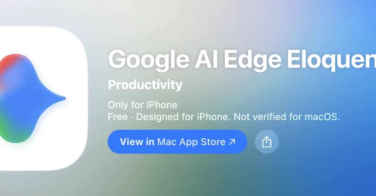 Google Launches AI Edge Eloquent Dictation App on iOS With Offline Transcription and Filler Word Removal