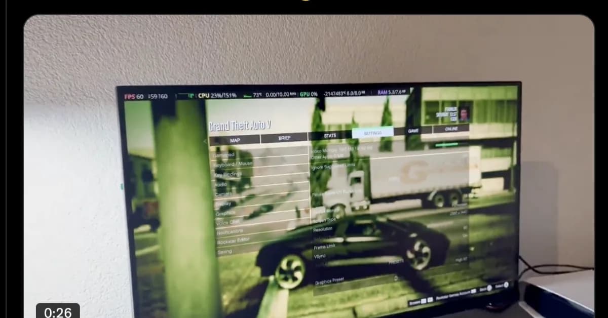 Security Researcher Publishes Method to Run Linux on PS5, Demonstrating GTA V at 60fps With Ray Tracing
