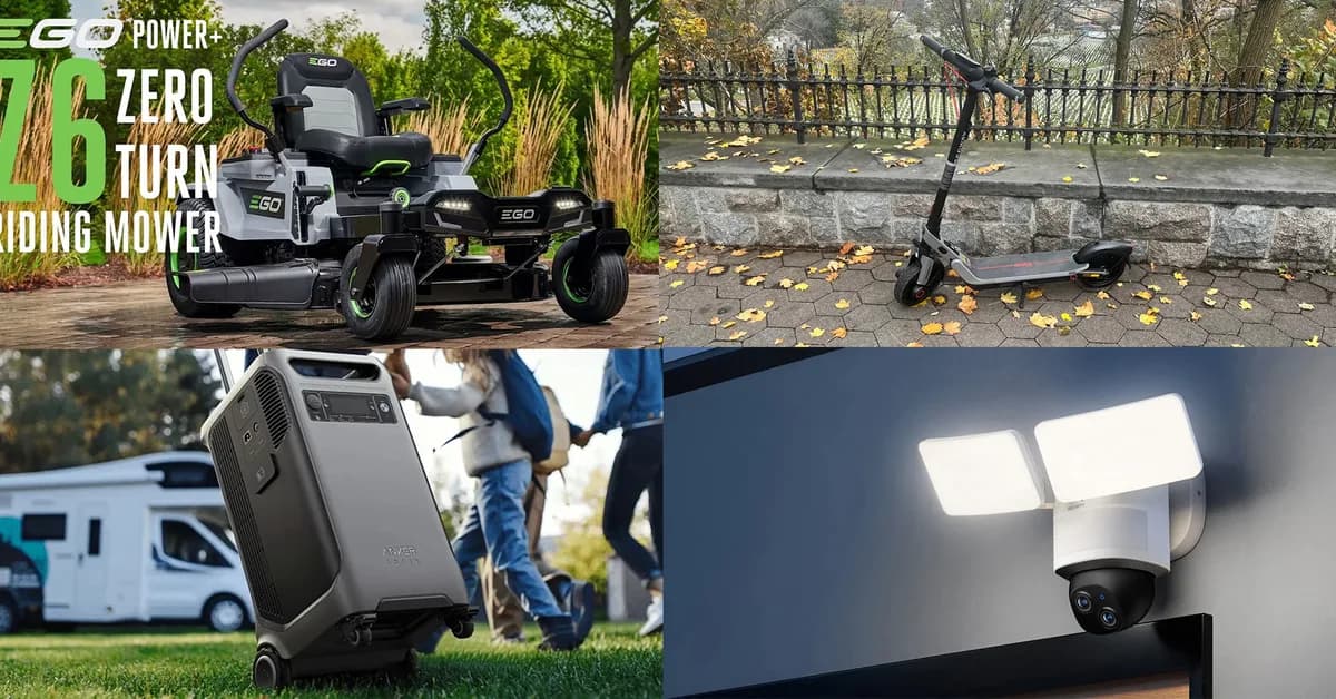 EGO zero-turn riding mower + 6x batteries and wall charger new $4,800 low, Segway e-scooter Amazon deals, Anker exclusive, more