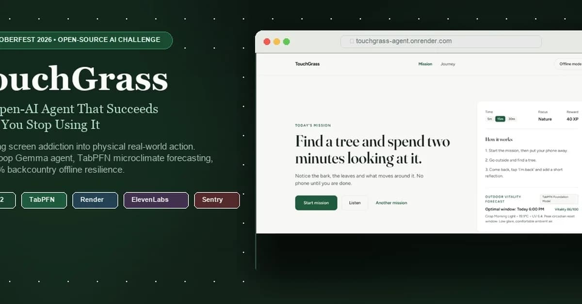 TouchGrass: The Open-AI Agent That Succeeds When You Stop Using It