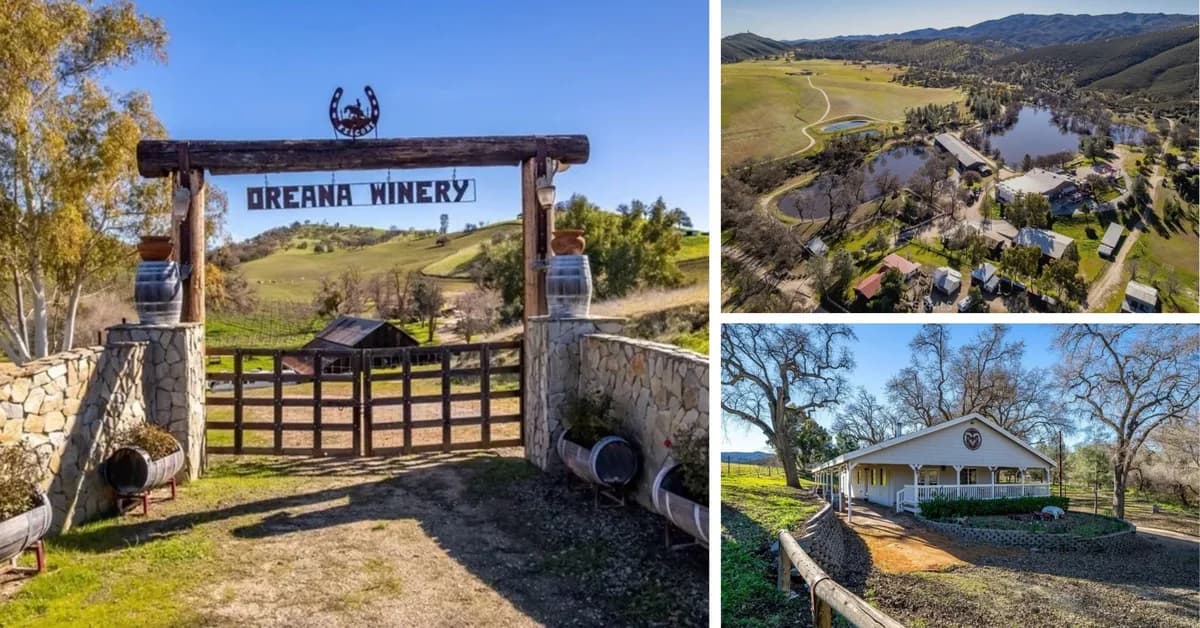 Working Winery With Hollywood Heritage in the Heart of Central California Lists for $7 Million