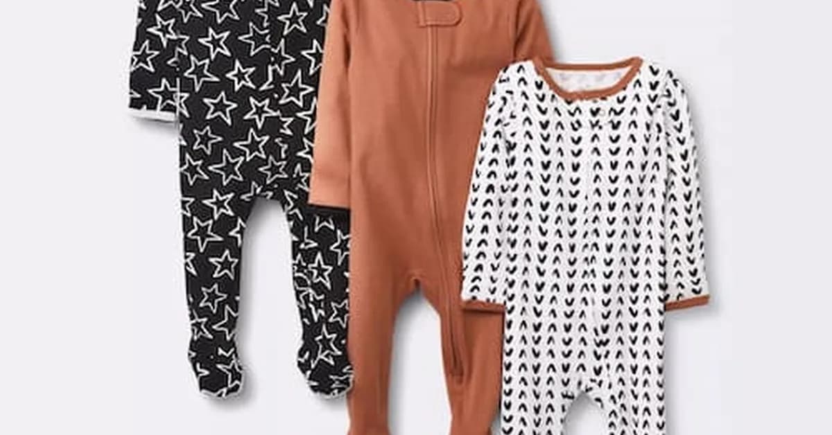 Cloud Island Baby Zip-Up Sleep N' Play 3-Pack only $9, plus more!