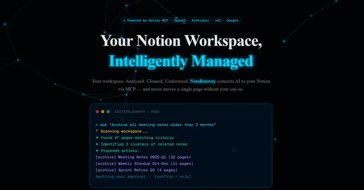 NoteRunway: Because Your Notion Workspace Deserves an Elite Crew