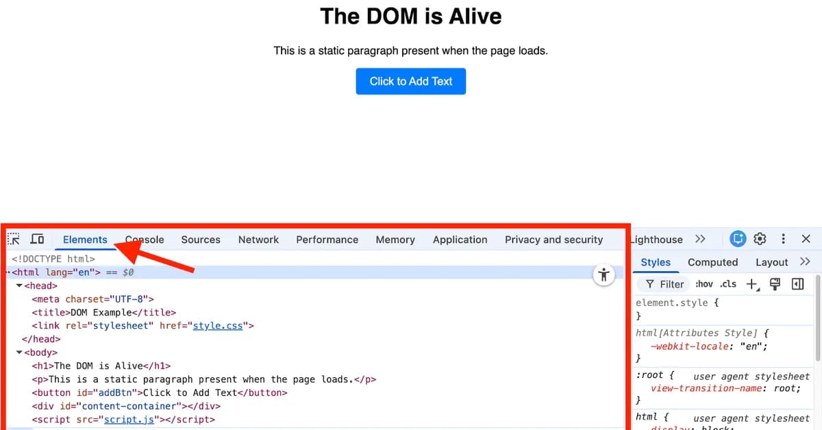 How the DOM affects crawling, rendering, and indexing